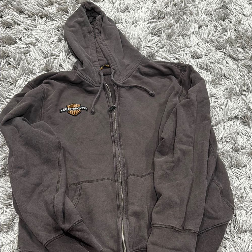 Harley-Davidson Charcoal Zip-Up Hoodie